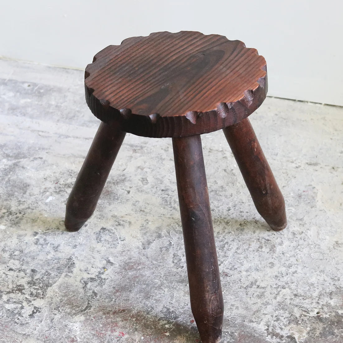 Vintage Brutalist Stool